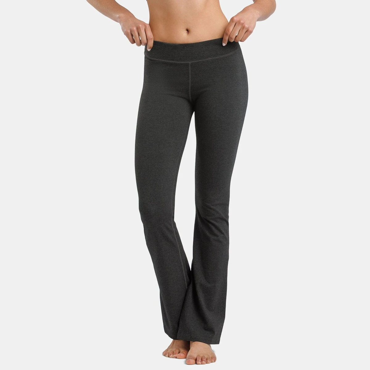 Eco Friendly Bamboo Cotton Bootcut Yoga Pants High Waist Women Flare Wide Leg Workout Leggings