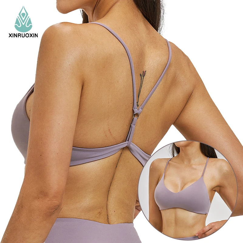 Quick-drying Cross-back Fitness Bra High-strength Supportive Breathable Eco-friendly Sports Bra Suitable for Running and Gym