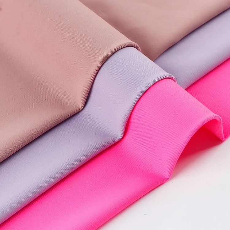Factory Customized 180GSM 87%Nylon 13%Spandex Moisture Wicking Elastic Lulu Nylon Spandex Sports Fabric for Swimwear,Yoga
