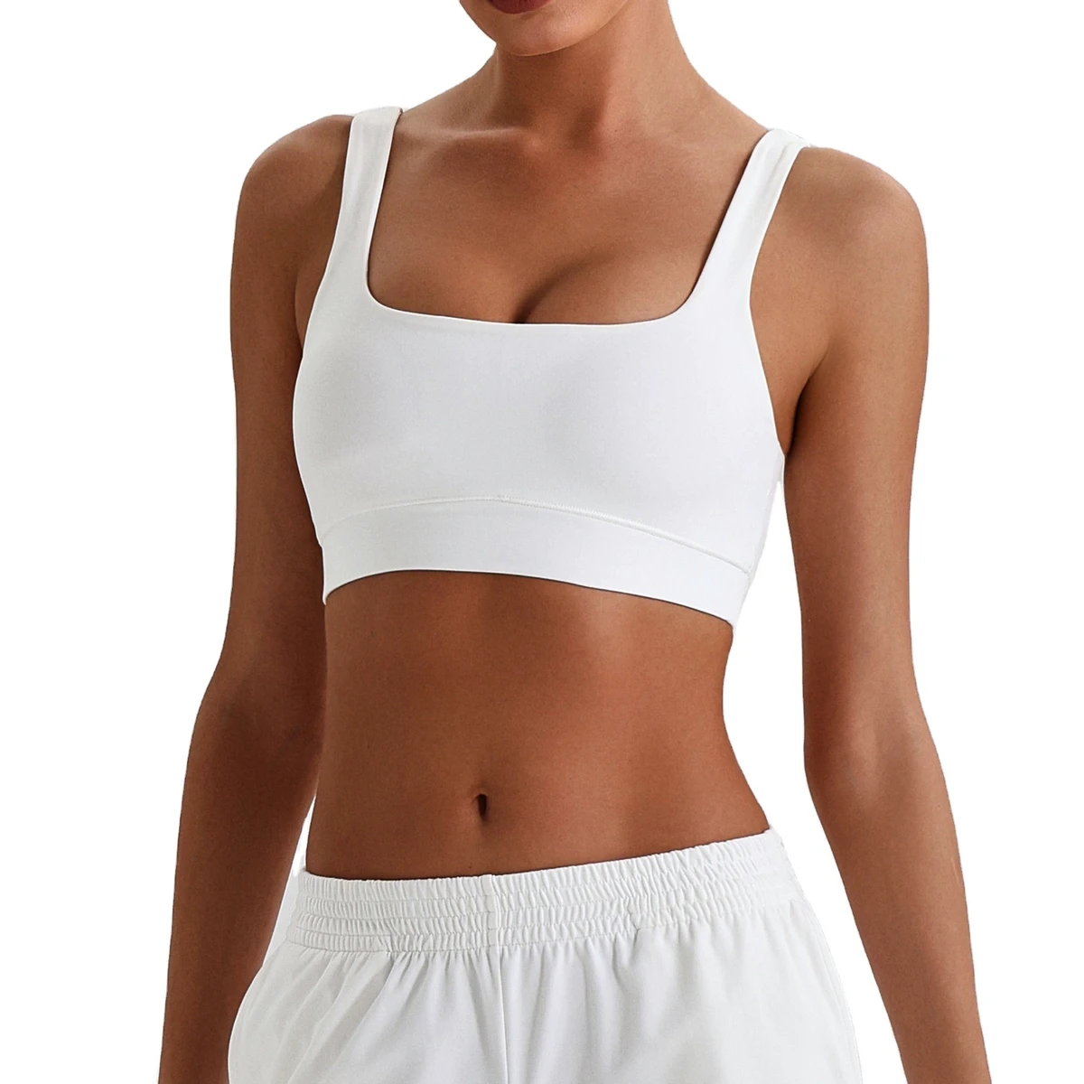 Custom Fitness Gym Yoga Wear Workout Activewear High Stretch Square Neck Sports Bra for Women U Back Fitness & Workout