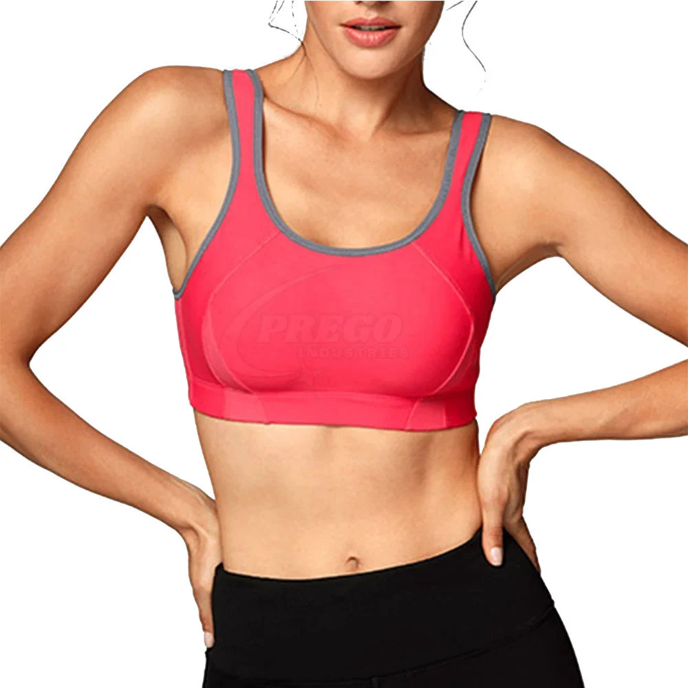 Women Sports Bra Plus Size High Support Breathable Seamless Quick Dry Yoga Fitness Workout Sports Bra Front Logo Design