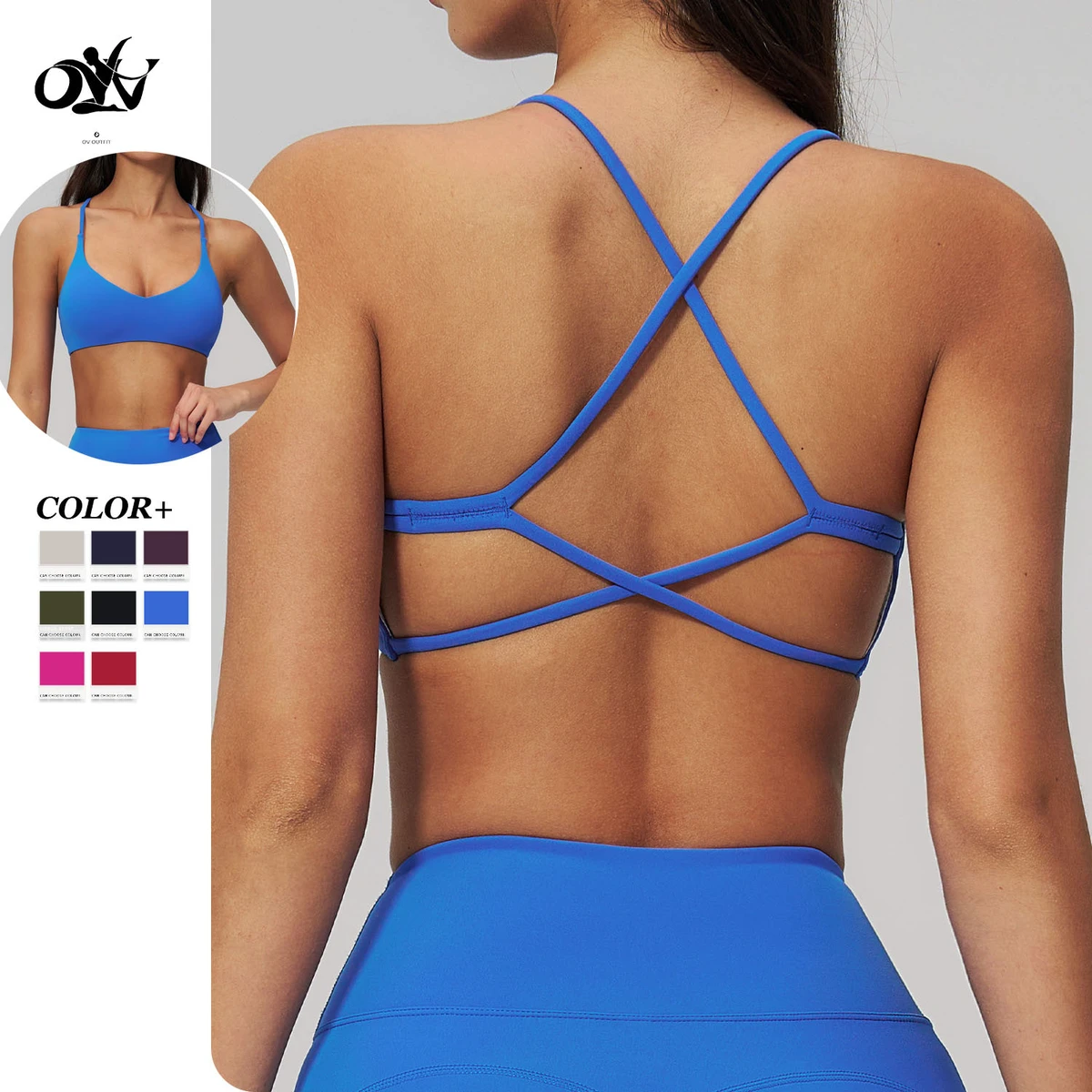 High Strength Shockproof High Support Sports Bra Quick-drying Breathable Sports Bra for Women Softness Casual Running Yoga Bra