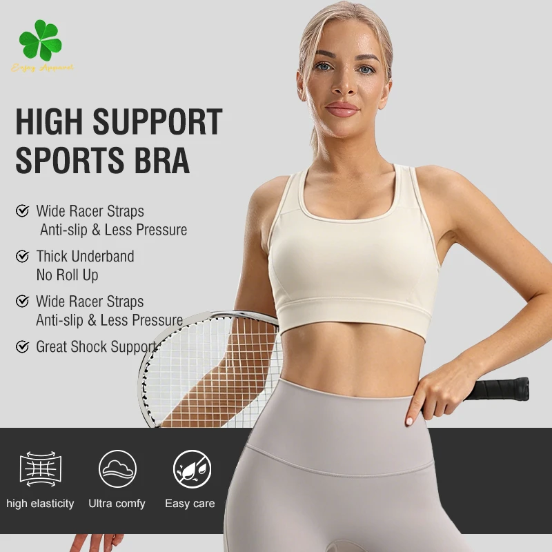 Women's Breathable Halter Longline Sports U Neck Bra with Removable Padded Cups for Workout Yoga Fitness Quick Dry