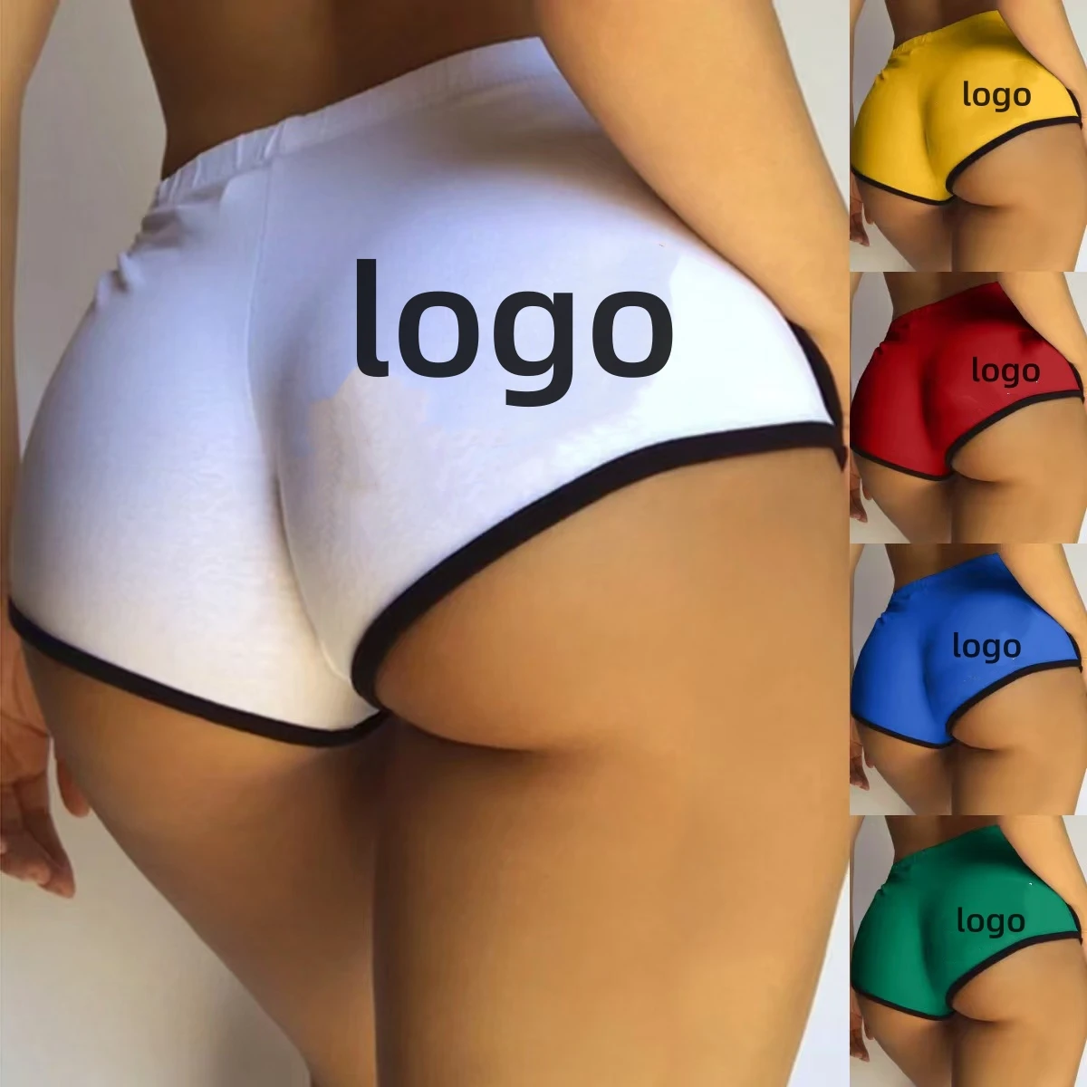 OEM Wholesale Stretchy New Yoga Shorts Sexy Tight High Waist Gym Women Sports Shorts Casual Solid Color Women's Mini Shorts