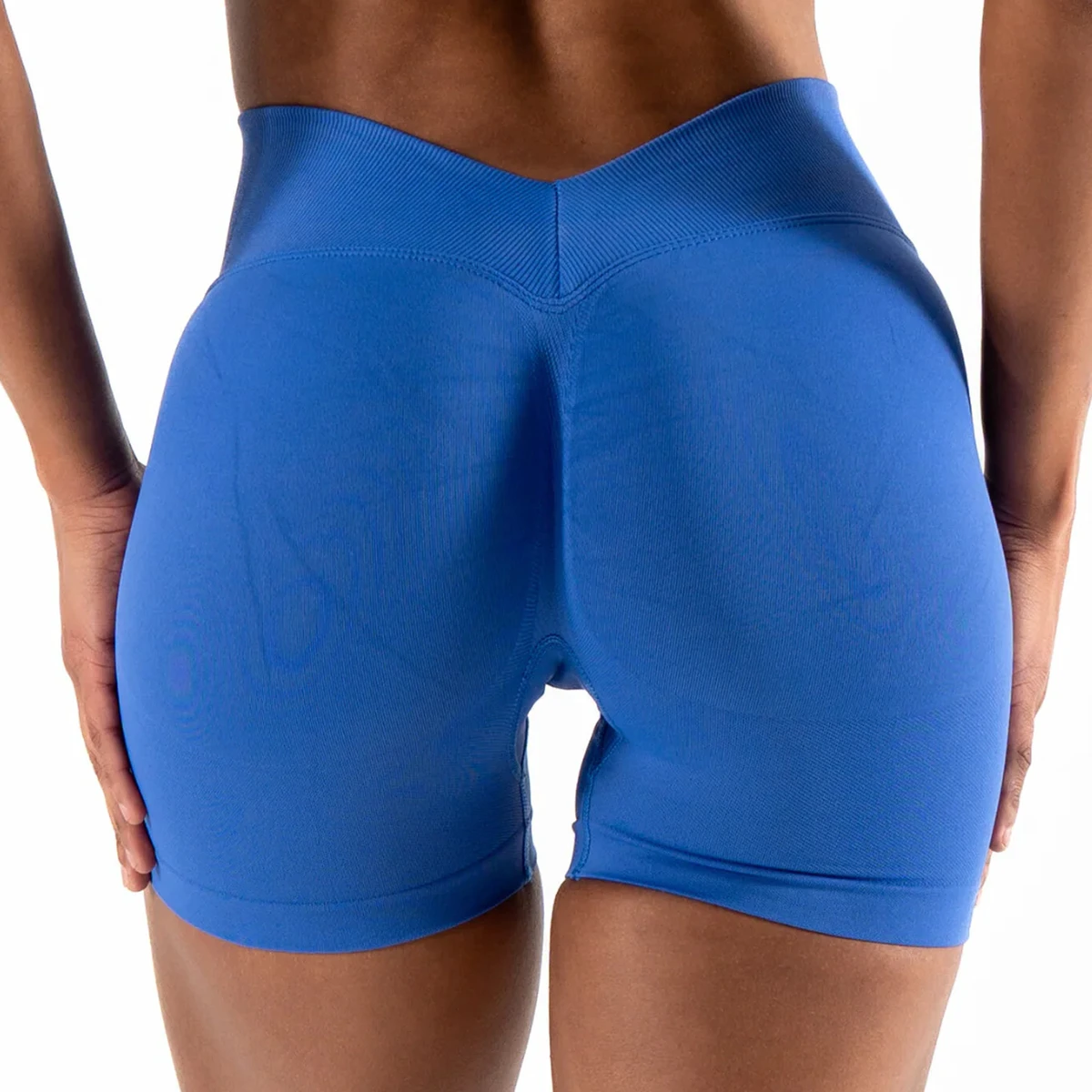 Women Seamless Scrunch Butt Yoga Shorts High Waist Butt Lifting Gym Workout Fitness Shorts Tummy Control Booty Shorts