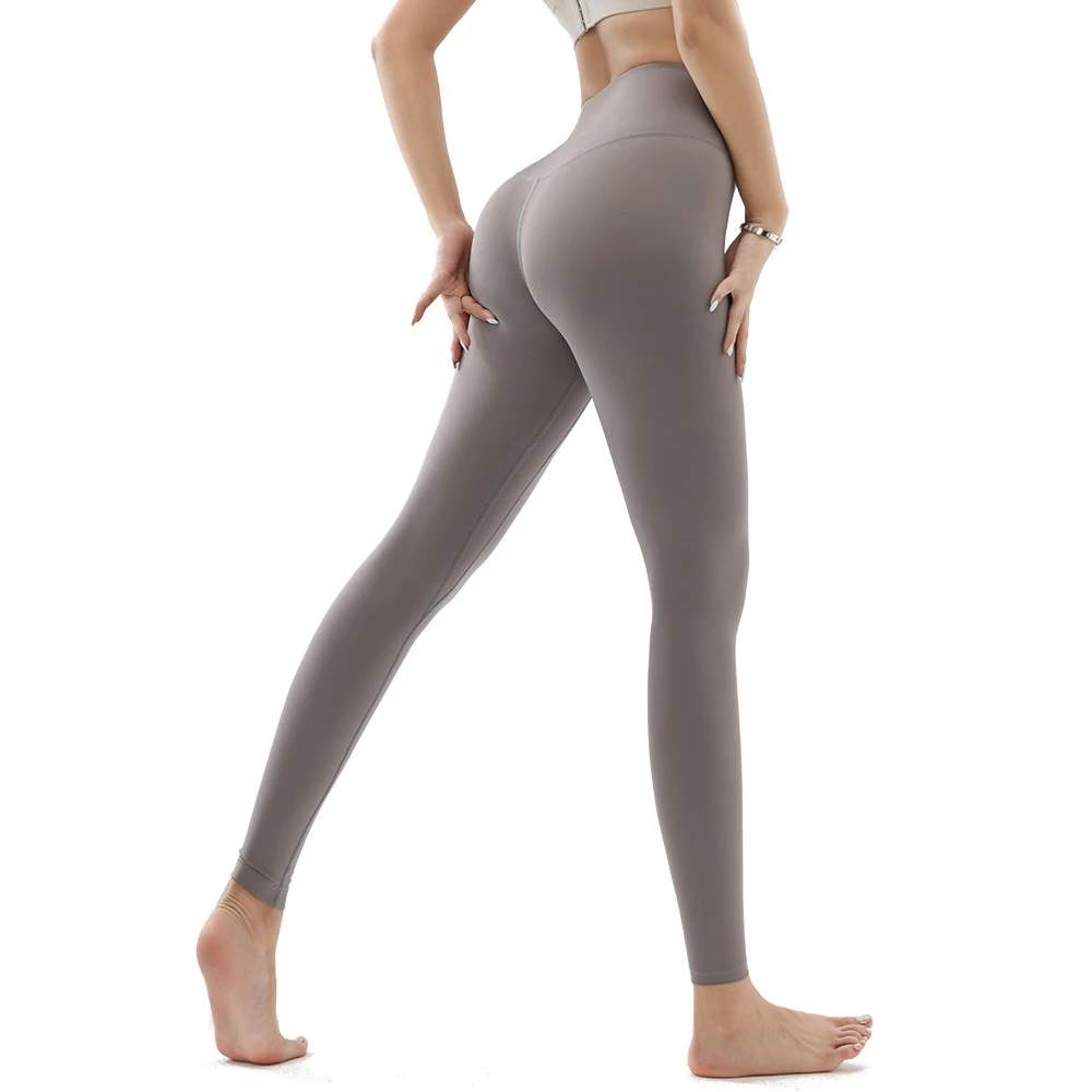 Yoga Pants Hot Sale Women's Full-length Comfortable Solid Color Fitness Yoga Pants High Waist Buttocks Cropped Fitness Pants