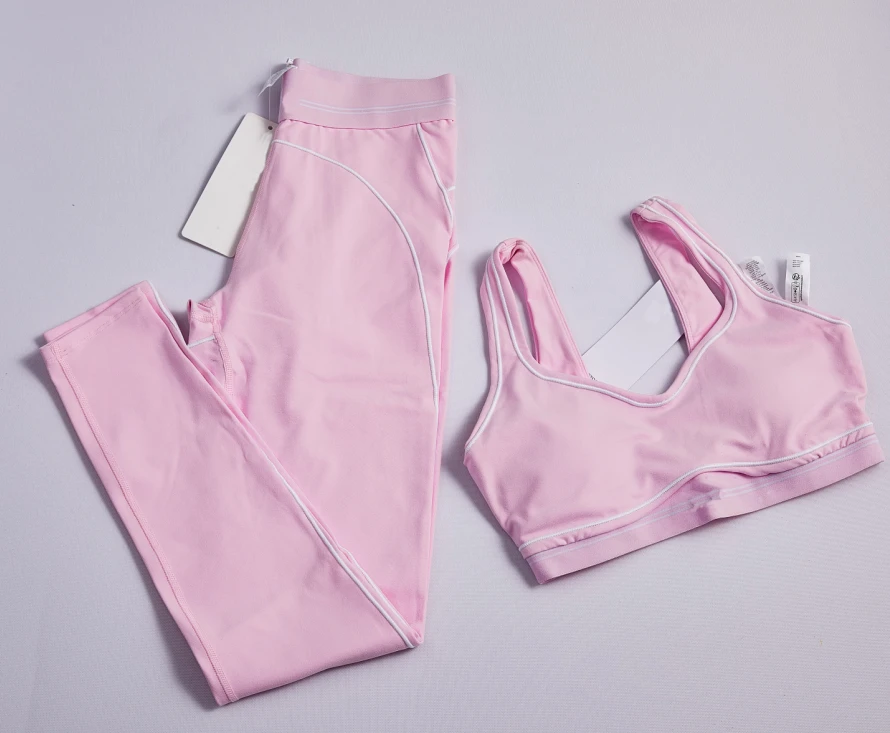 Custom Logo Luxury Designer Women's Yoga Sets 2 Piece Outfit Summer Sleeveless Casual Pants Sports Suit for Workout Daily Wear