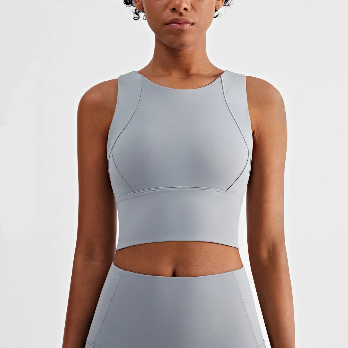 Gentle Wide Shoulder Straps Adjustable High for Seamless Breathable Plus Size Sports Bra for Women Training Gym Fitness High