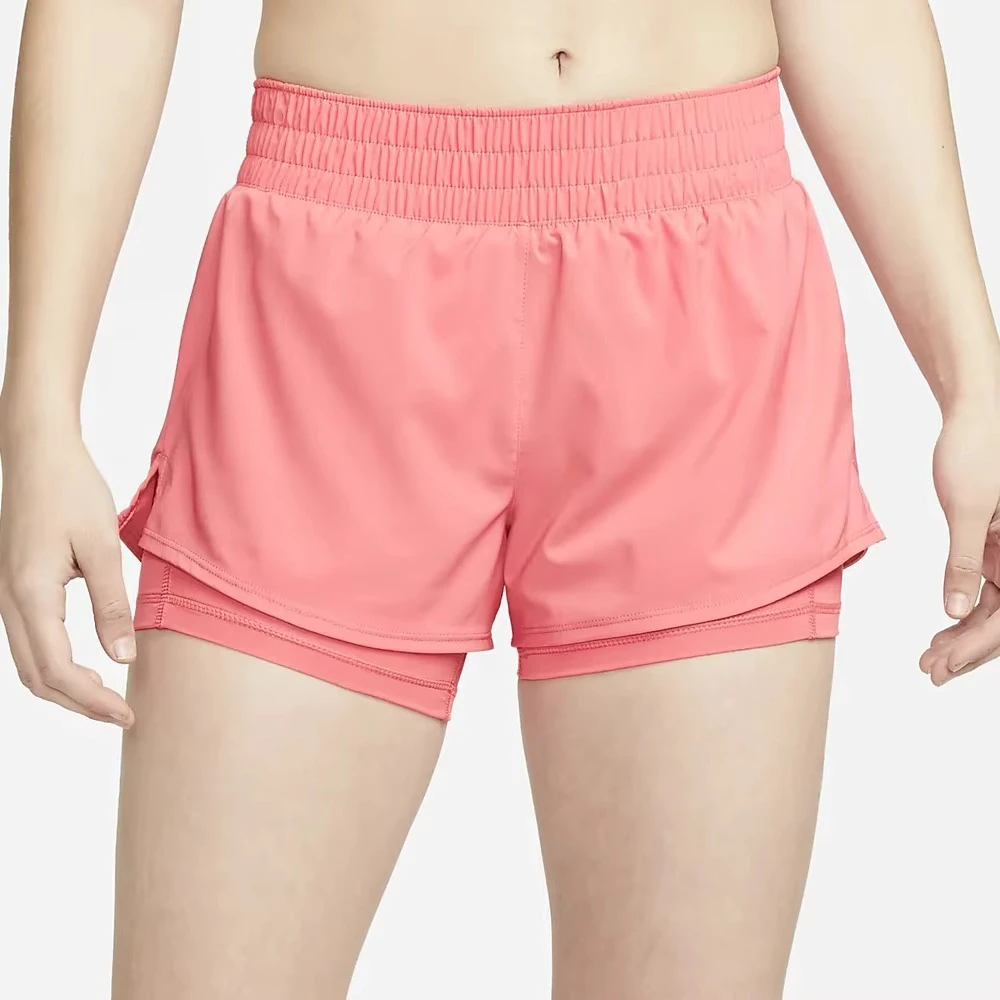 Women Double Layer Sports Shorts High Waist Elastic Quick Dry Running Gym Fitness Yoga Athletic Summer Shorts for Women