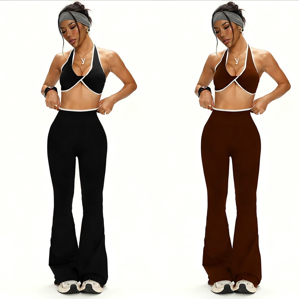New 2026 High Waist Seamless Yoga Set, Butt Lifting Leggings and Sports Bra, Lulu Style Activewear for Women's Workout