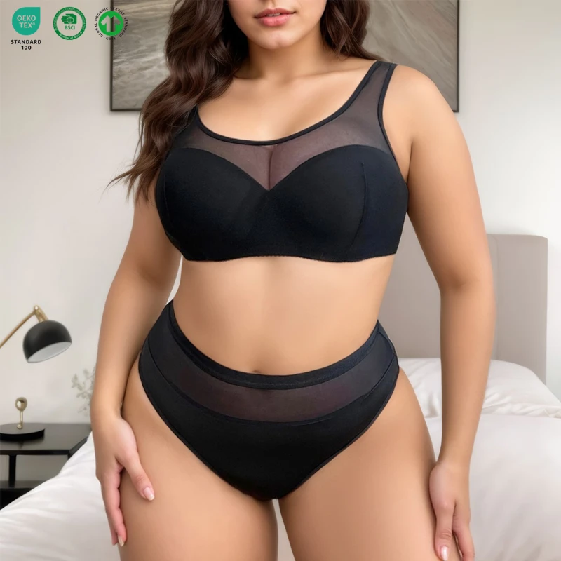 High Quality Women Bra Manufacturer Plus Size Sexy Lace Mesh Breath Women's Underwear Support Underwire Comfortable Seamless Bra