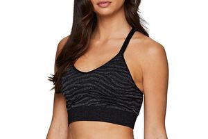 Fitness Breathable Round Neck Sleeveless Customized logo Printing Sports Bra Fitness Gym Wear In Multi Color Women