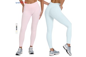 Women's High Waist Yoga Leggings Breathable Four-Way Stretch Plus Size No Front Seam Full Length Sports Gym Leggings
