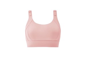 Top Selling Women's Sports Bra Fitness Yoga High Support Breathable Gym Running Seamless Private Label Front Logo