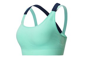 Women's Breathable High Support Sports Bra with Front Logo for Yoga Workout-Gym Fitness Wear High Quality