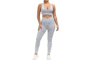 Women's High Quality Mid Breathable Polyester Yoga Pants Custom Logo Print Solid Scrunch Butt Leggings for Sports Fitness