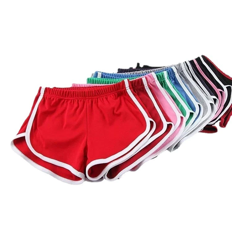Custom Booty Shorts Candy Color Running Sports Sexy Casual Slimming Summer Yoga Shorts for Women Workout Shorts Knitting 2pcs