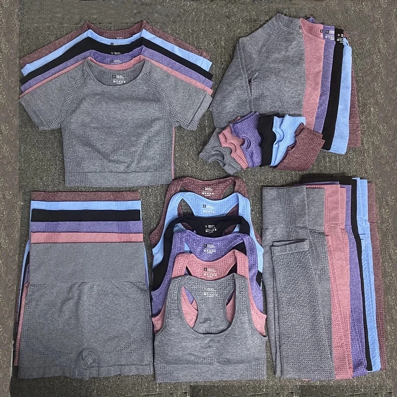 5PCS Sportswear Seamless Yoga Set Workout Gym Set Women Clothing