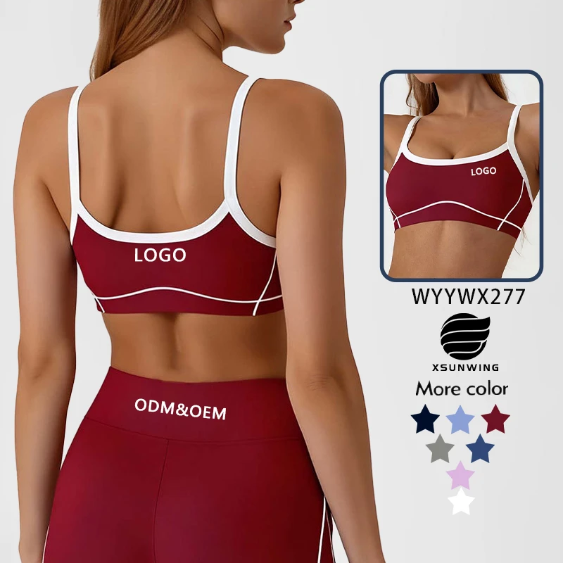 Xsunwing Best Selling Fitness Quick Dry Tops Pilates Backless High Support Sports Bra Plus Size Gym Yoga Bras for Women WYYWX277