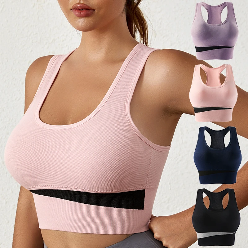 Custom-Fitted, Sturdy I-Shaped Back Support Sports Bra with Shock Absorption- High-Performance Back-Shaping Sports Bra