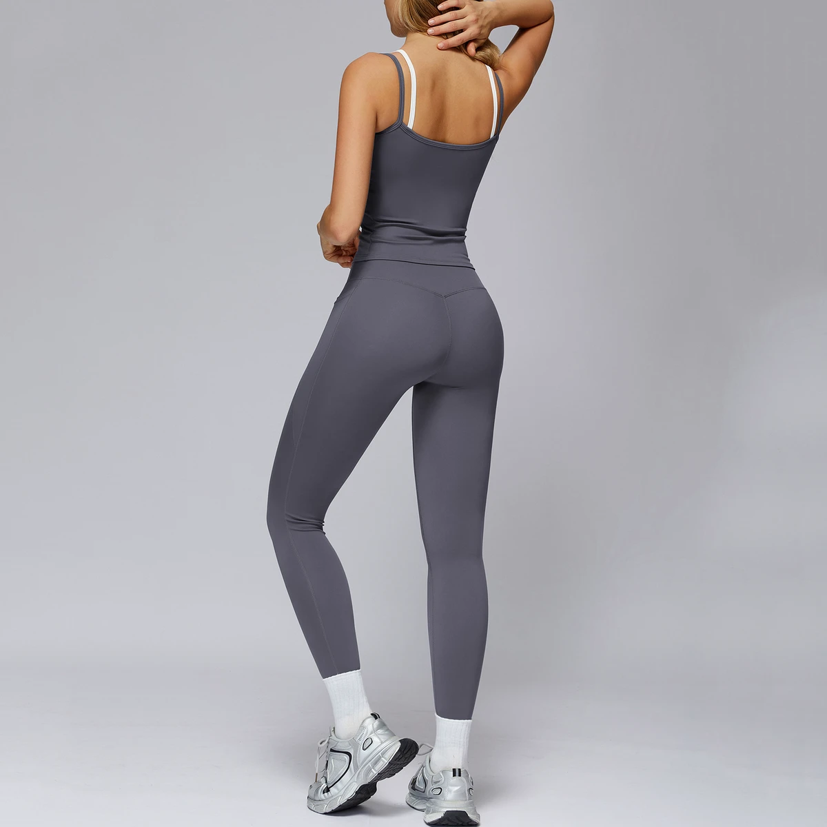 Women's High Waist Workout Pants Seamless Yoga & Running Set Moisture Wicking Gym Wear Plus Size Fashion Min. Order 2 Pieces