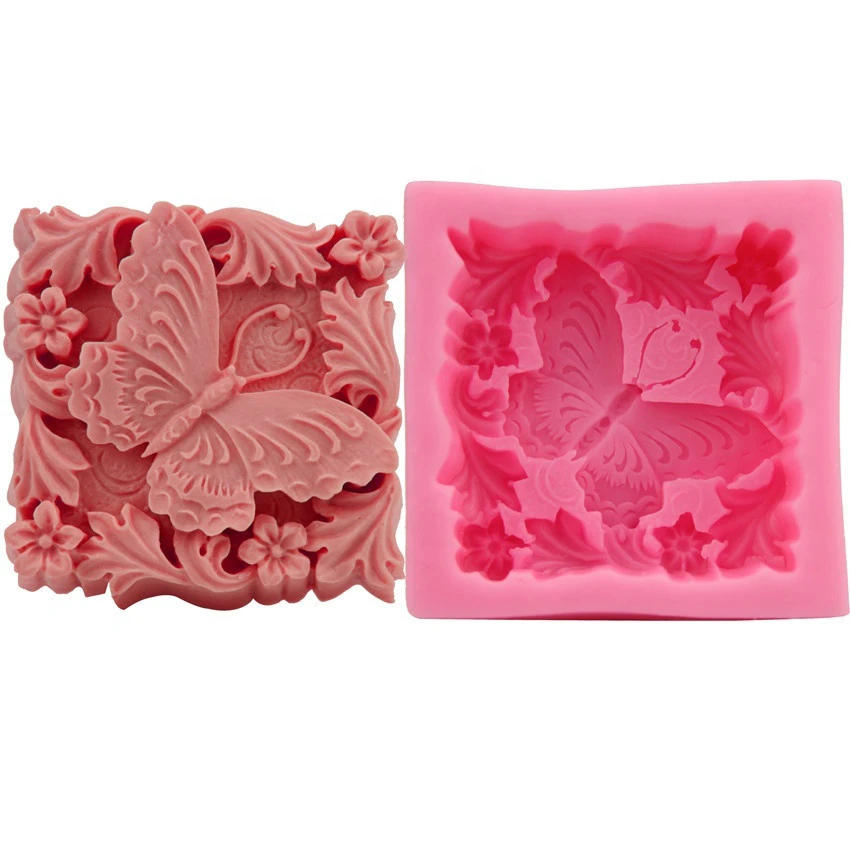 DIY 3D butterfly Decorative Silicone Fondant Mold  Silicone Baking Mould for Cake