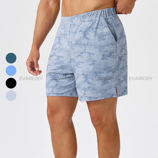 Men's Summer Cooling Camo Quick-Dry Gym Shorts Breathable Stretch Print Plus Size Casual Workout Running