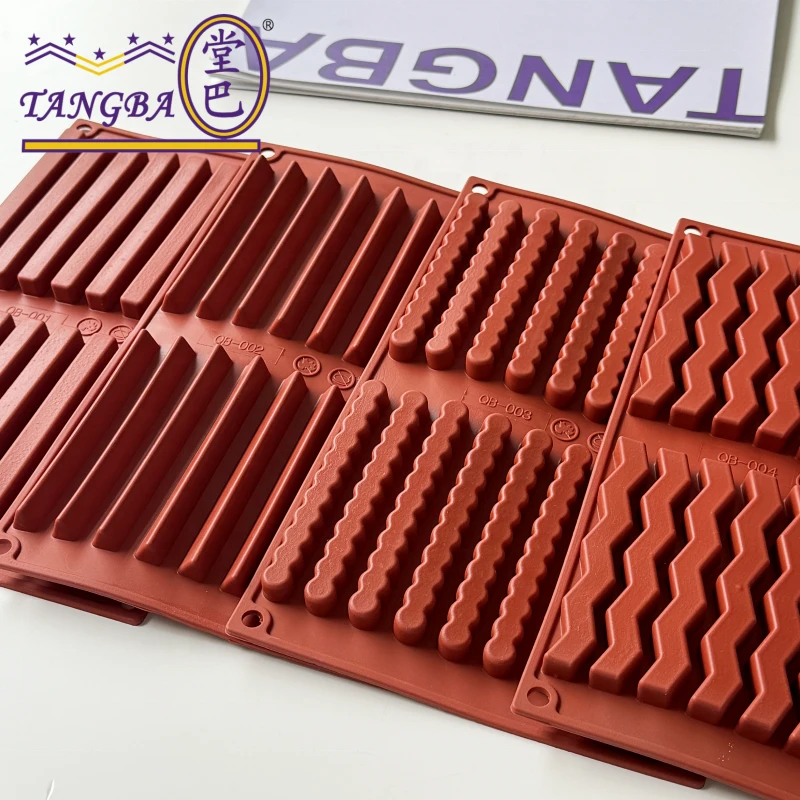 Tangba Silicone Chocolate bar Mold Long Chocolate Nut bar Baking Mold Silicone Chocolate Candy Mold