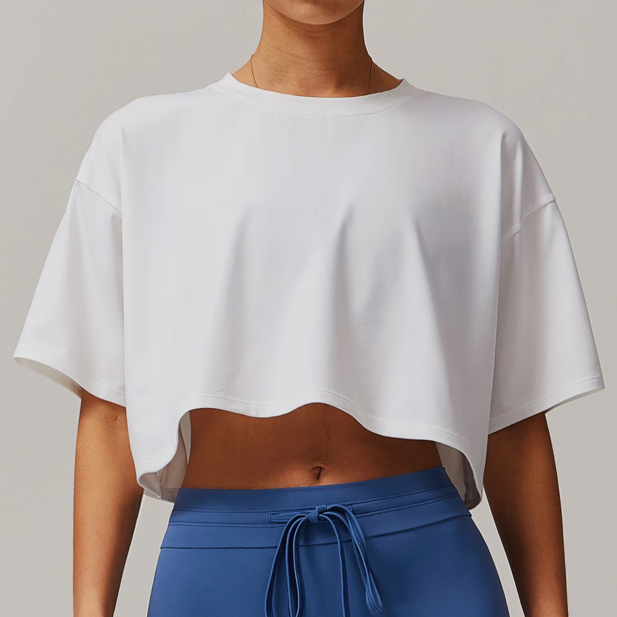 2025 Hot Selling 5 Colors Athletic Short Sleeve Top Comfortable Round Neck Short T-shirt Fitness Running Yoga Wear