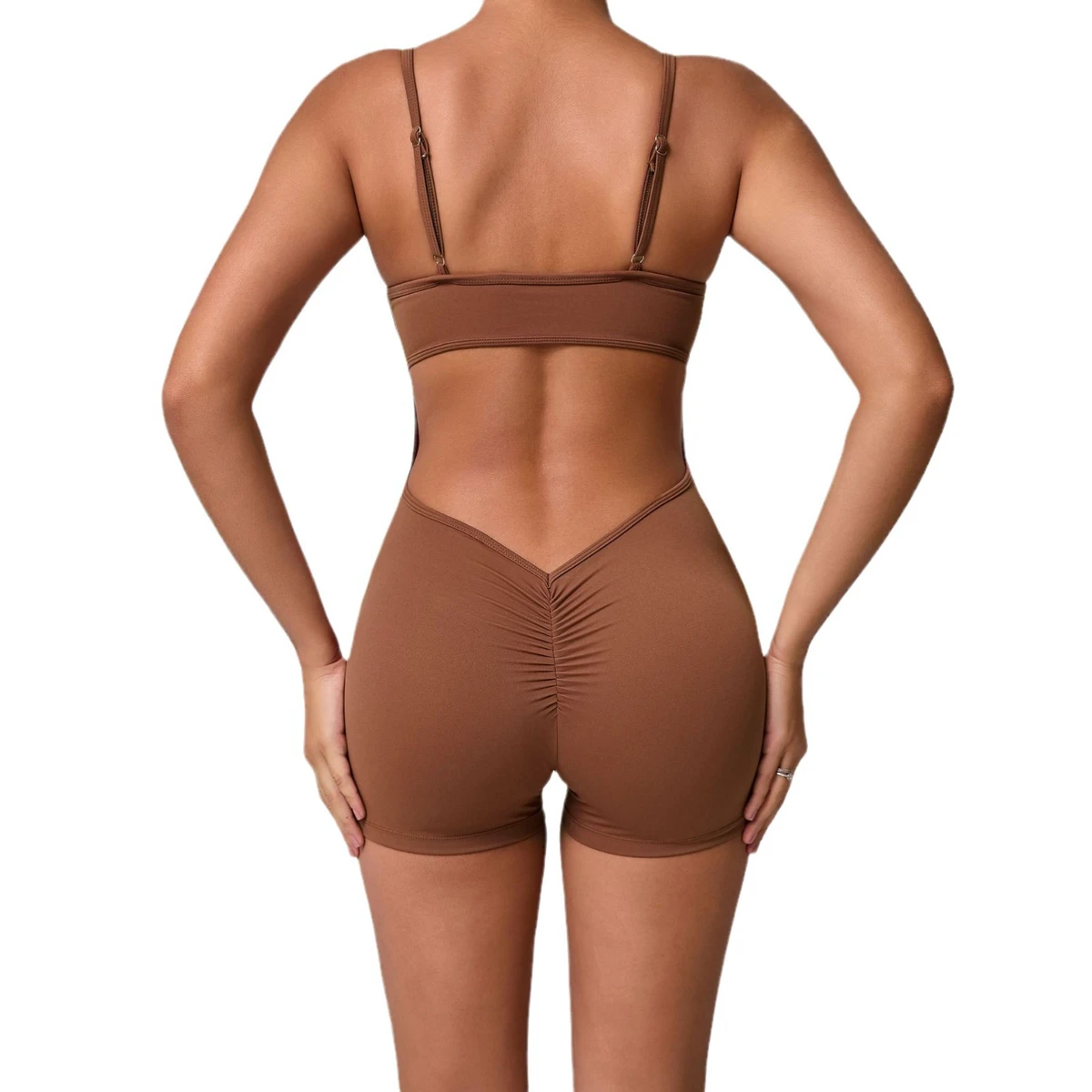 One-Piece Breathable Sexy Beauty Cross Back Yoga Jumpsuit Fitness Sports Pants Sports Bodysuits Yoga Jumpsuit