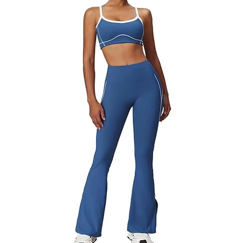 Hot Selling Sand Washing Seamless Yoga Set 6 Pieces Sports Outfit Quick Dry Running Leggings Yoga Set Activewear Sets for Women