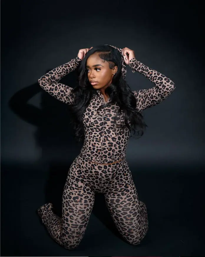 Leopard Print Breathable Fitness Yoga Set with Zip Hoodie & Jacket Flared Pants Elastic Waist 2-Piece Sexy Sportswear for Women