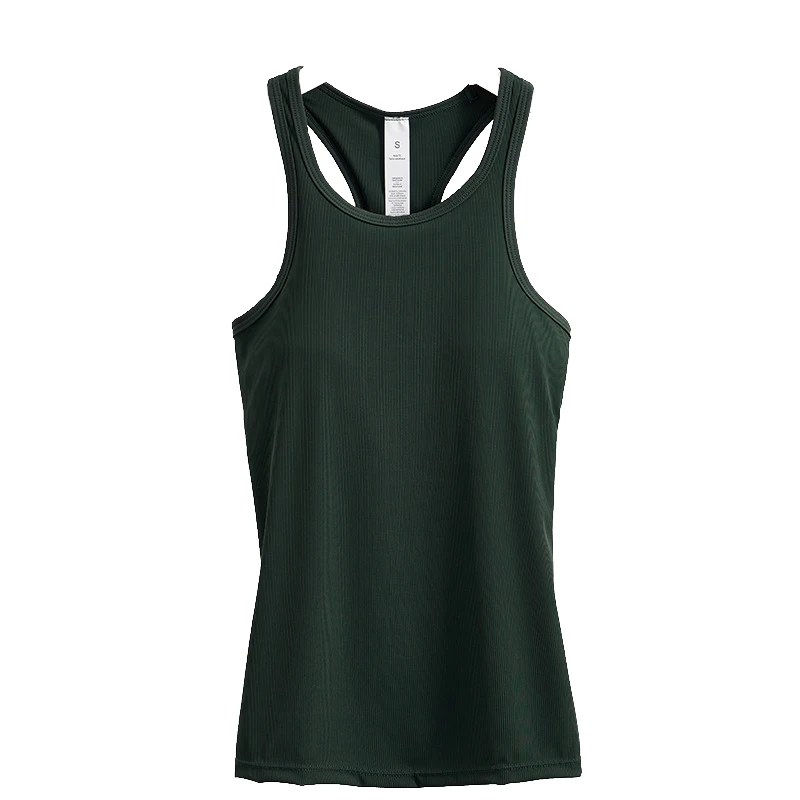 High Elastic Ribbed Sports Vest Quick-Drying Seamless Yoga Exercise Bra Compression I-Shaped Beauty Back Breathable Design