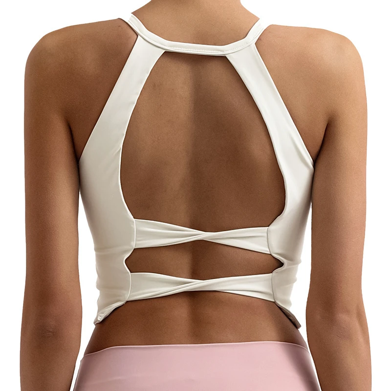 Beauty Back High Stretchy Quick Dry Workout Tops Breathable Gym Bra Active Sport Bra Girls Fashion