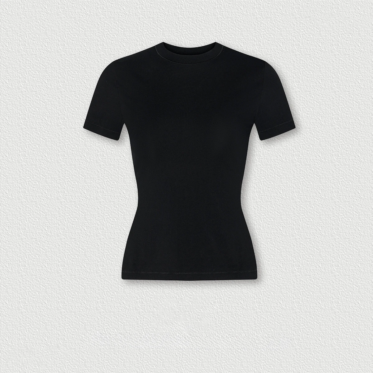 OEM 90% Cotton 10% Spandex Slim Fit Tops Blank Short Sleeve Basic Stretch Women's T-shirts Wholesale Supplier