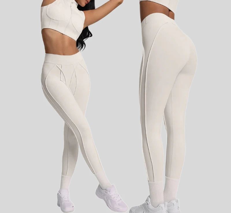 High-waisted Hip-lifting Tight-fitting Soft Stretchy Quick-drying Print Spandex/Nylon Yoga Leggings for Women