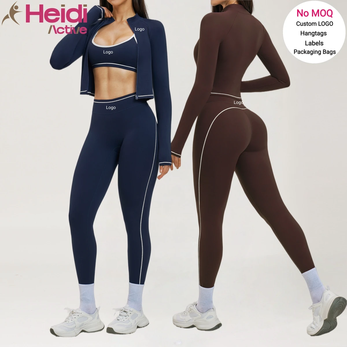New Design Yoga Set 3 Pieces Breathable Cross Back Sport Bra Slim Fit Yoga Coat Hip Lifting Scrunch Booty Yoga Leggings