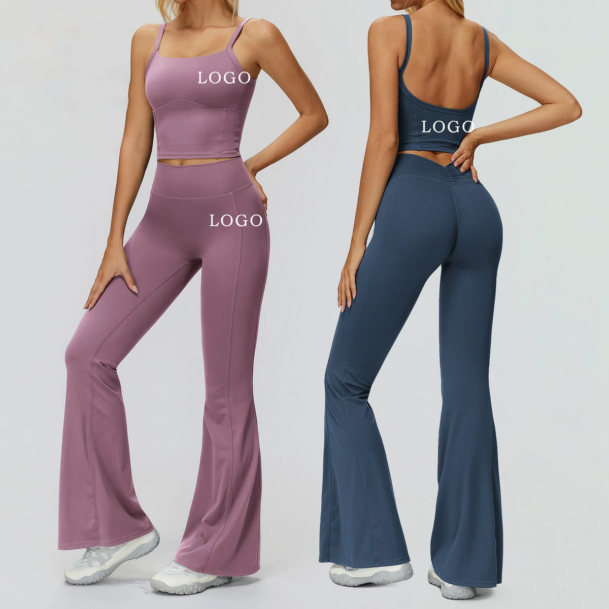 New Style High Quality 6Pcs Comfortable Outdoor Workout Clothing Gym Fitness Running Sports Yoga Sets for Women