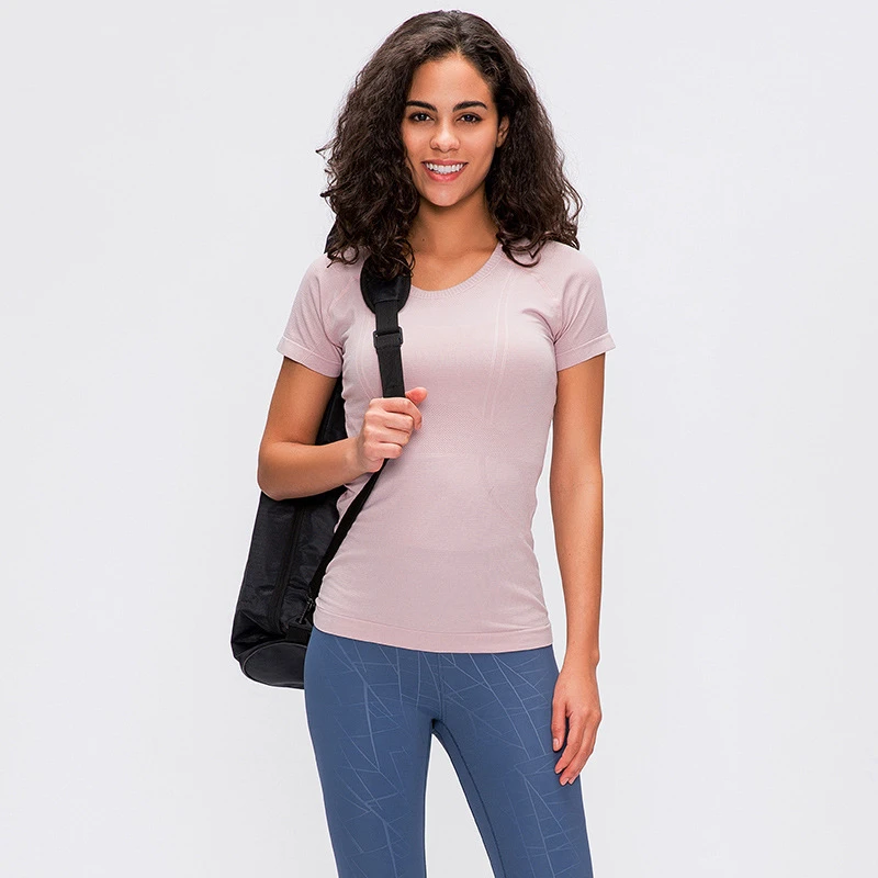 Wholesale High Quality Fitness T-shirt Custom Women's Activewear Sports Top Short Sleeve Yoga TopHot Sale Products