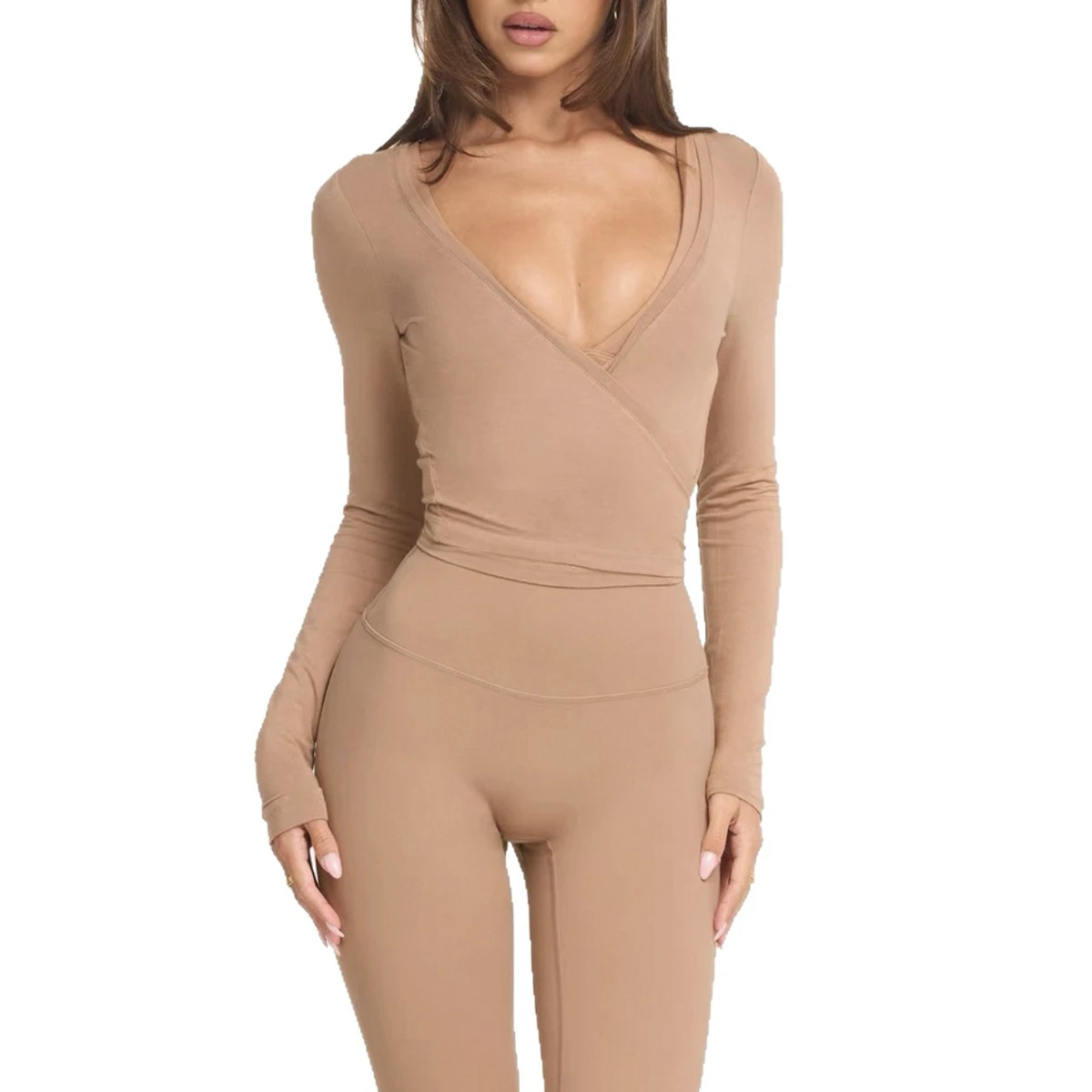 Women's Yoga Cover-up Coat Spandex/Nylon Full Length Wrinkle-resistant Quick-drying Lightweight Skin-friendly Blouse Tops
