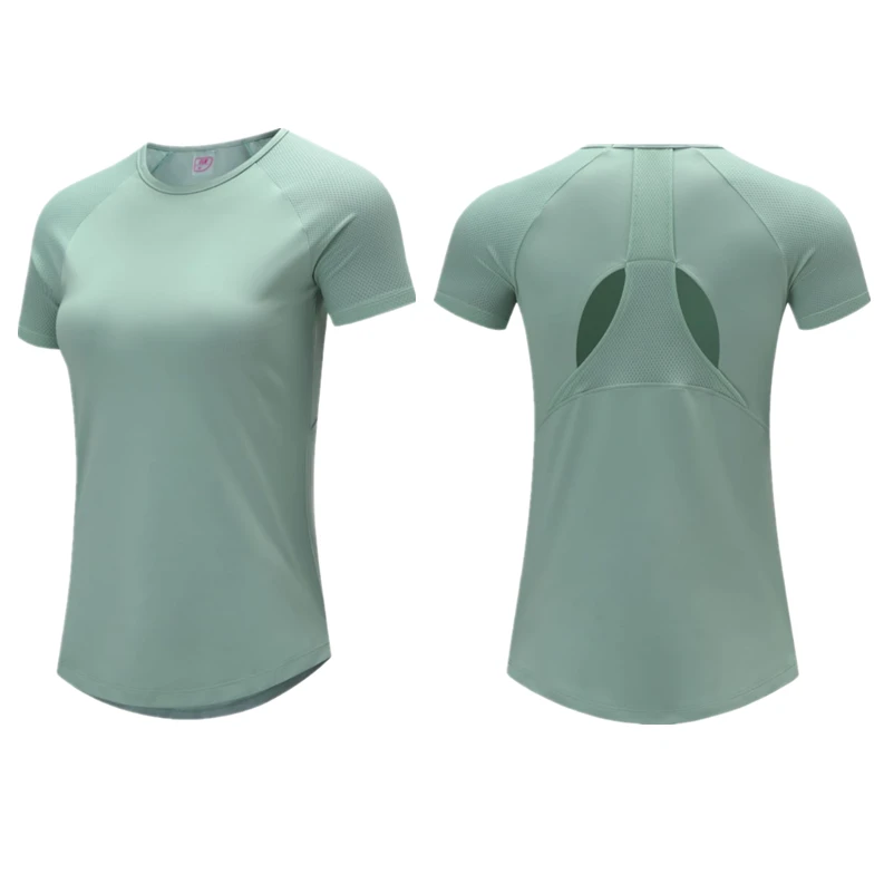 Women Lightweight Slim Fit Short Sleeve Breathable Quick Dry Active Stretch Sports T Shirts Workout Yoga Tops Comfortable Active