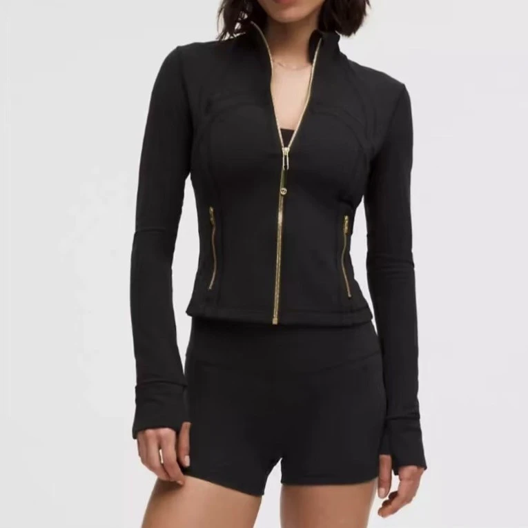 Style Define Original Label Breathable for Yoga Jacket Stand-up Collar Short Style Women's Yoga Top Sports Fitness Wear
