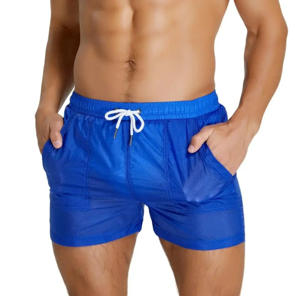 Plus Size Breathable Casual Men's Fitness Shorts Quick Dry Canvas Solid Elastic Waist Custom 2026