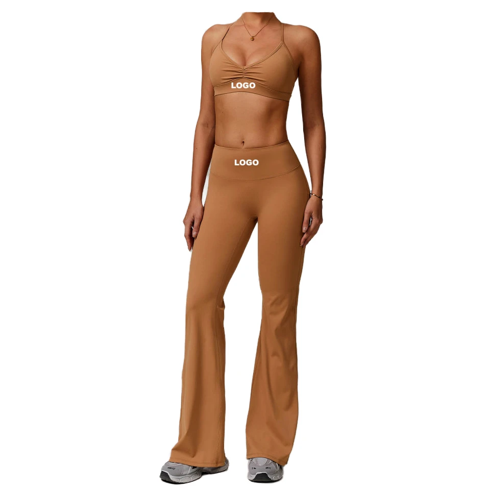 Women's High Waist Yoga Sports Running Suit Quick Drying Yoga Fitness Set