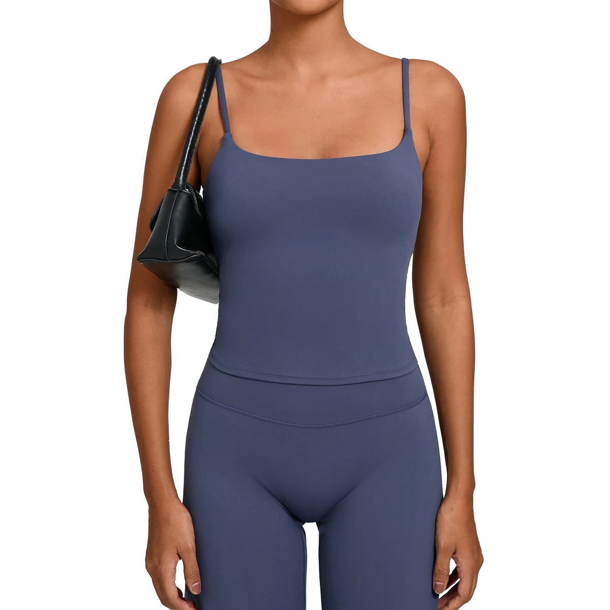 Hot Sell Soft Lightweight Breathable Sexy Quick Dry Seamless Rib Yoga Gym Fitness Tank Top Women Cropped 100% Knitted Casual