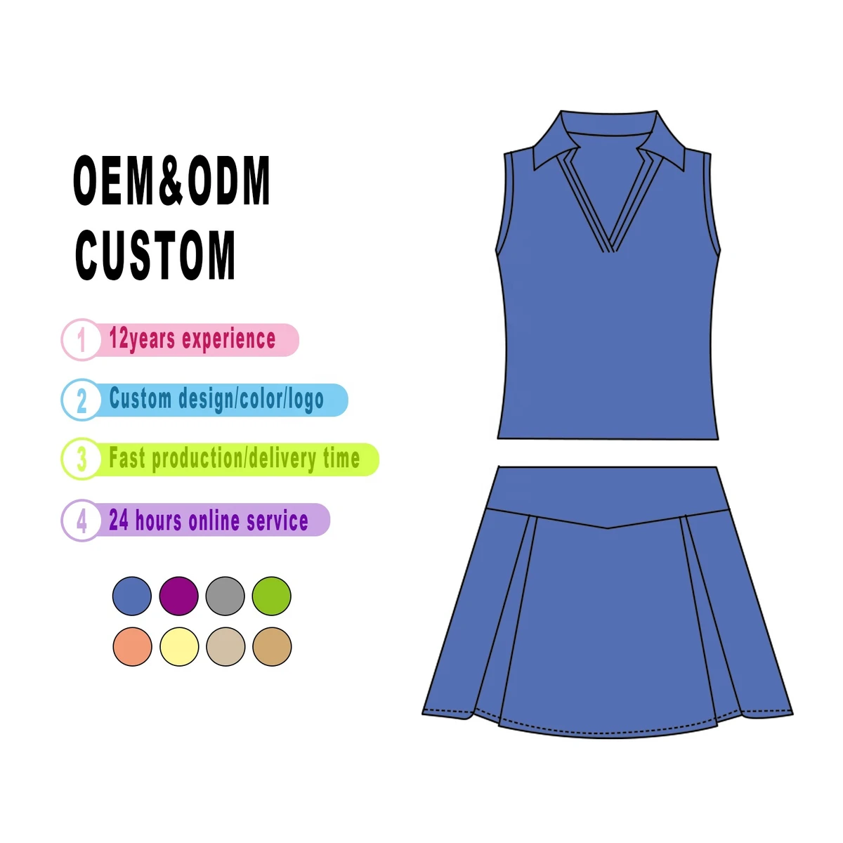 Girls Yoga Tank Top and Shorts Set with Open Back Quick Dry Medium Support Custom Colors Summer
