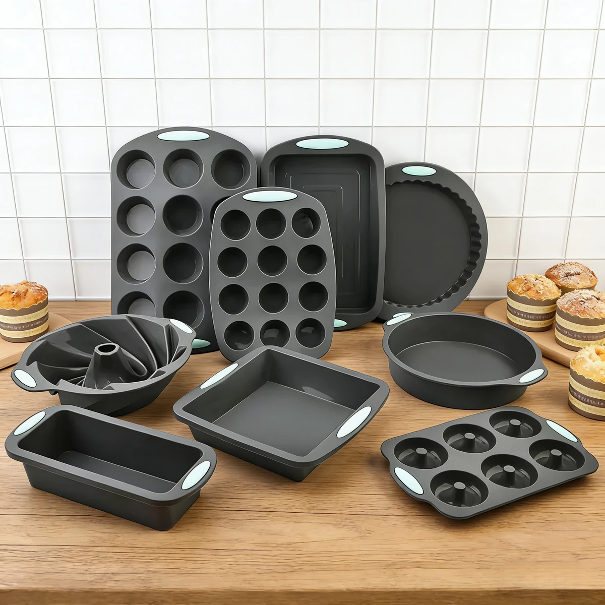 Multiple Styles DIY Handmade Soap Mold Food Grade Silicone Cake Candy Chocolate Molds for Baking Tools and Candle Molds