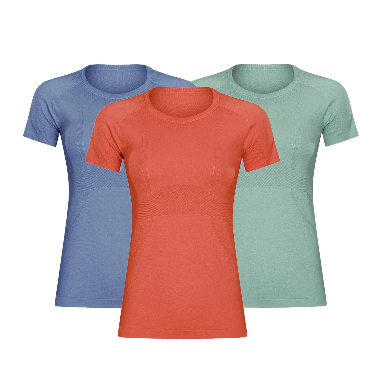 Custom Logo Women Soft Slim Women Kids Short Sleeve T-shirts Round Neck Breathable Women Yoga Top