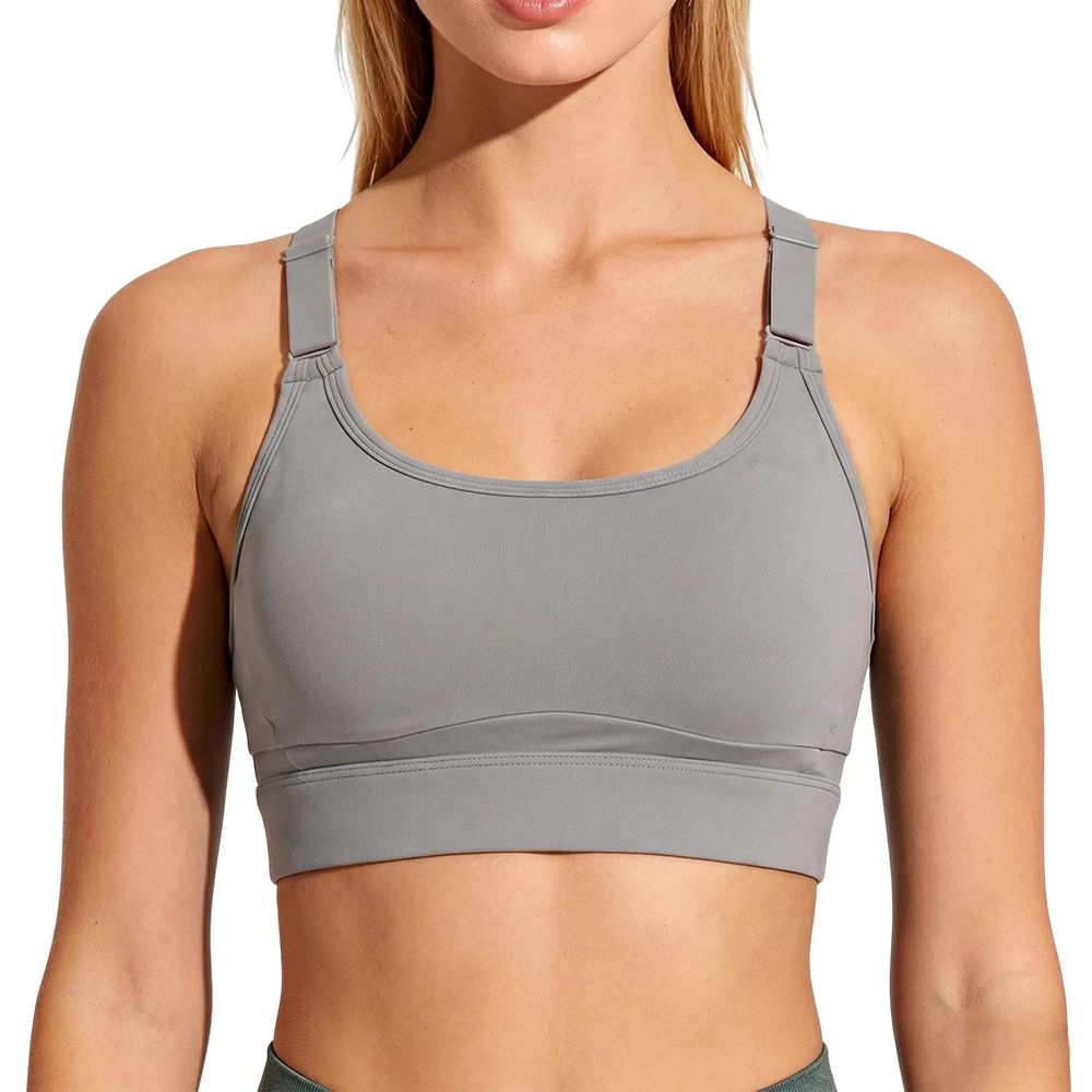 Medium Support Sports Bra for Women High Stretch Buttery Soft I-Shaped Back Hollow Yoga Bra Low MOQ Activewear