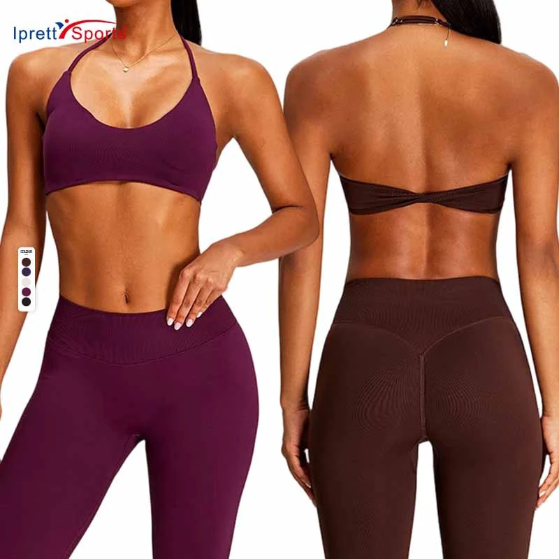 New Hollow High Support Spandex/Nylon Sports Quick-drying Fitness Top Women's Sexy Yoga Bra Open Back Light Support Gym Bra